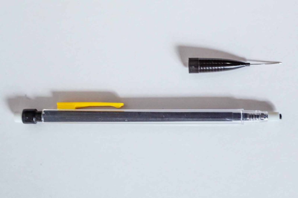 Mechanical Pencil with a Pin in the Tip