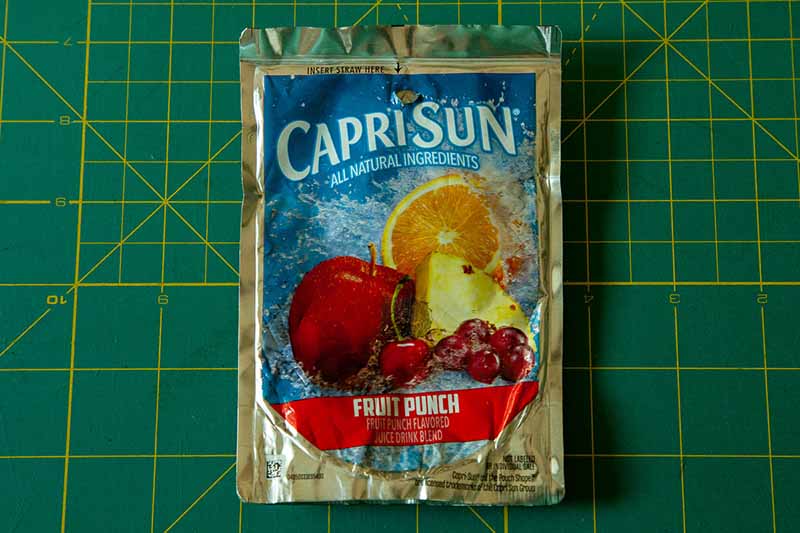 Empty Capri Sun pouch