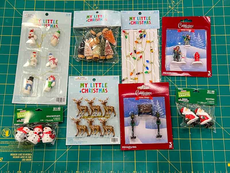 Collection of cute Christmas figurines