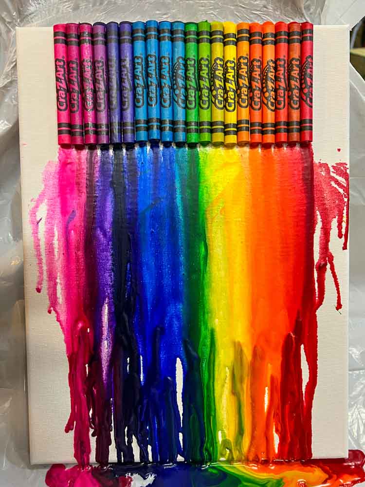Melted Crayon art