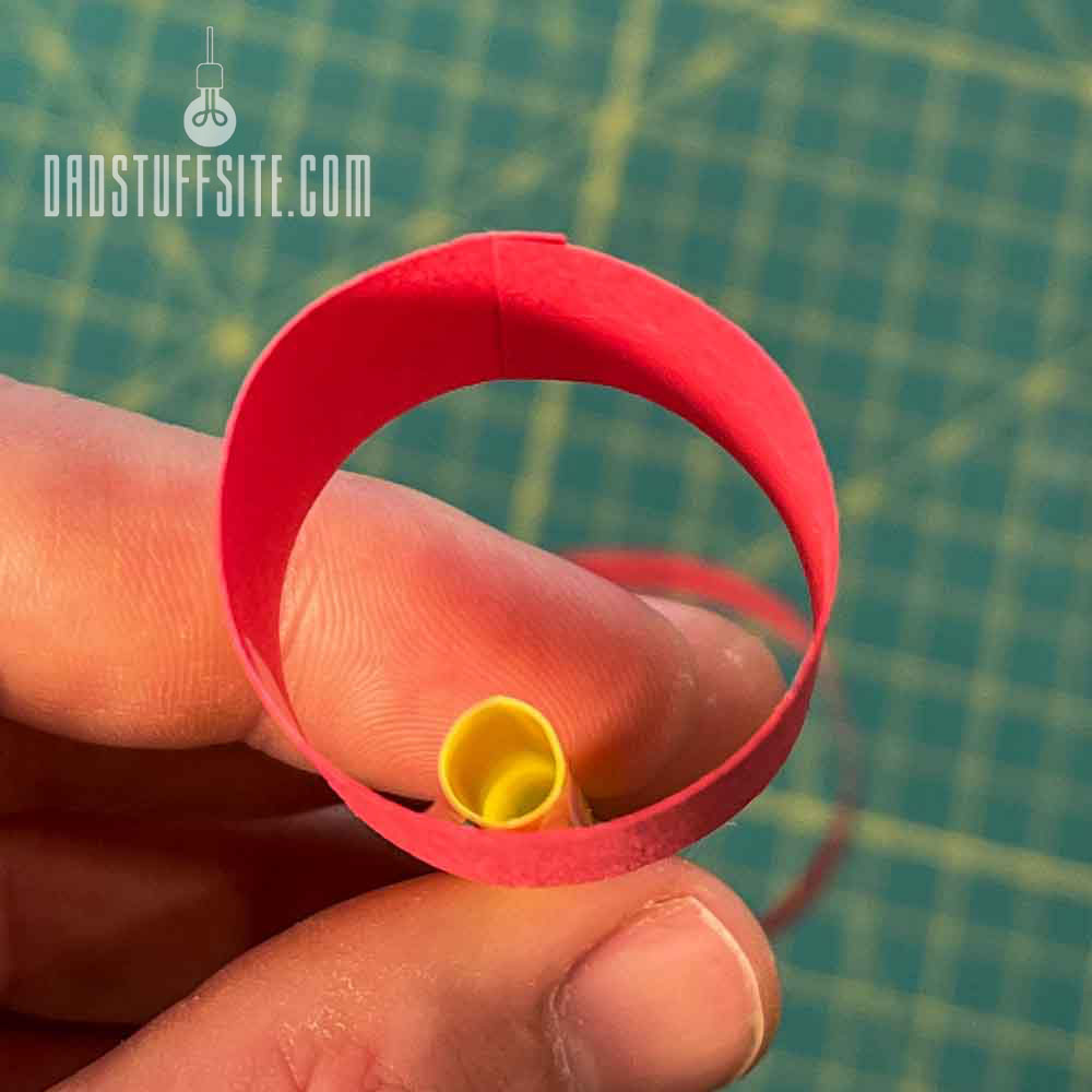 Overlapping ends makes a rounder hoop