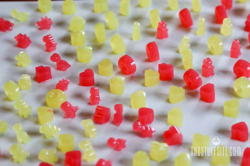 finished homemade kool-aid gummy bears